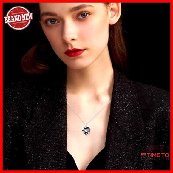 Sterling Silver Skull Pendant Necklace Gothic Jewelry Adjustable Chain Retro - Picture 4 of 7